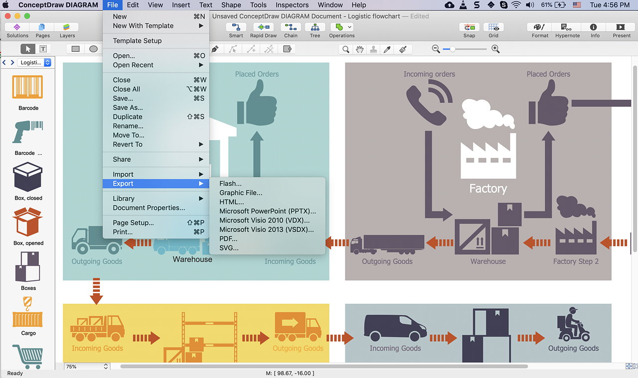 how-to-make-logistics-flow-chart