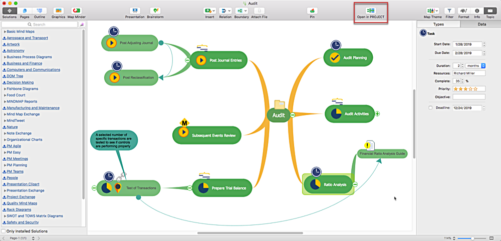 create a relationship in conceptdraw mindmap