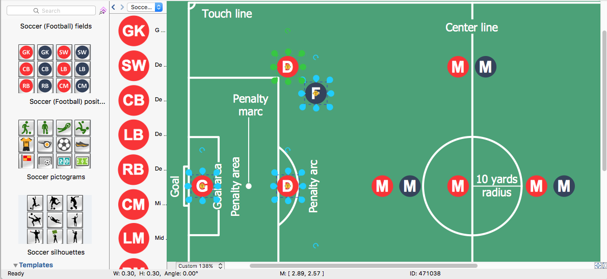 diagram of soccer position numbers