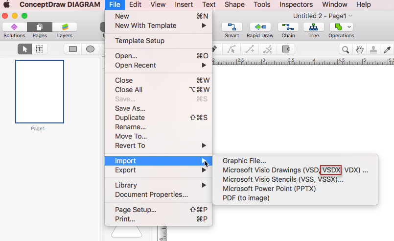 how to open visio on mac