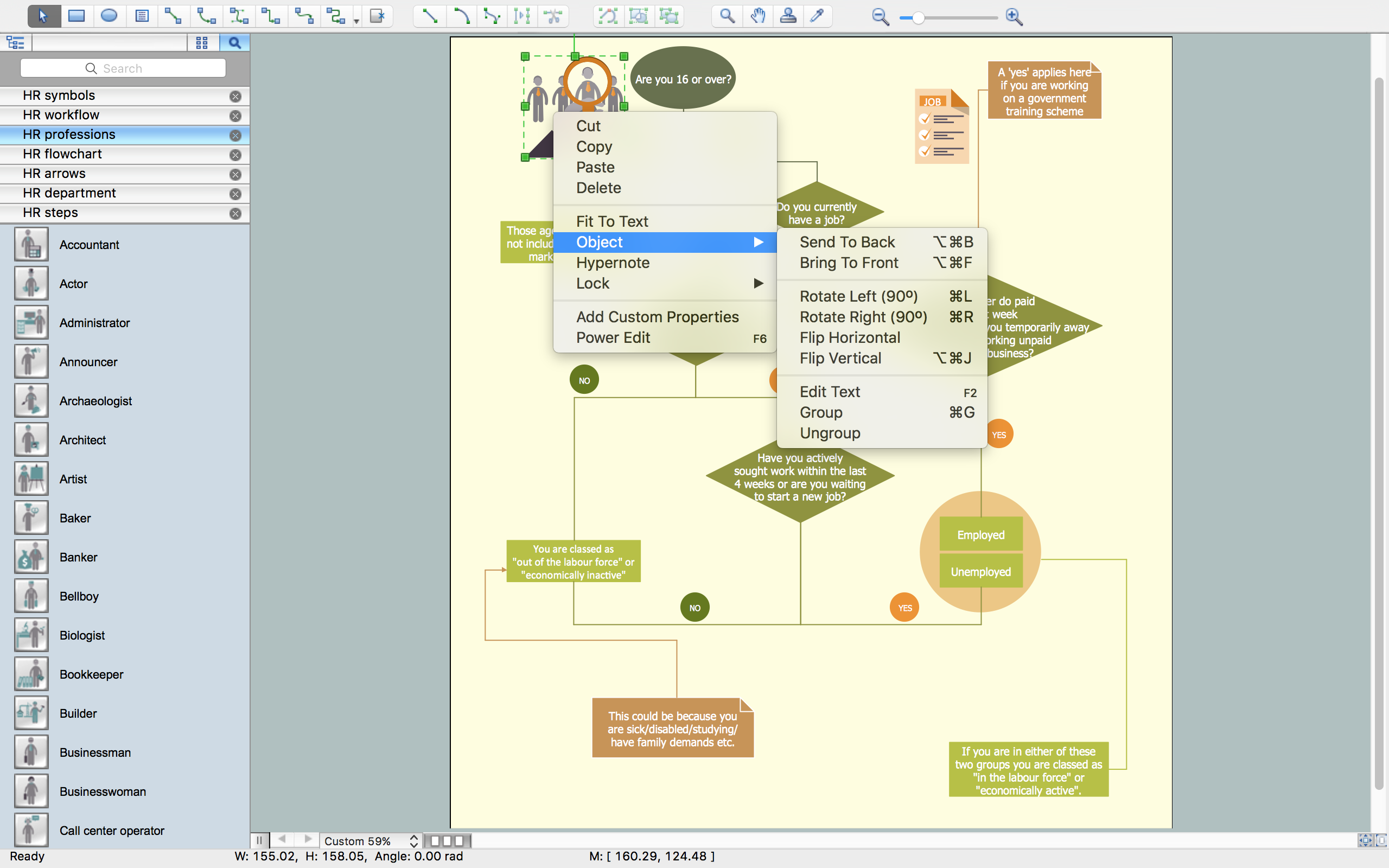 HR Flowchart Symbols - Pictograms