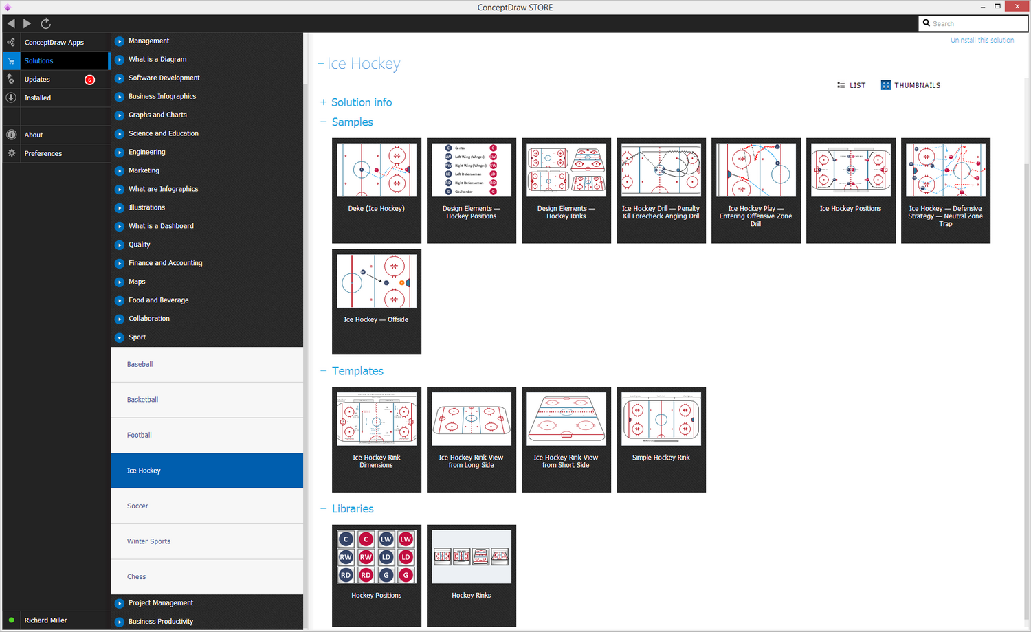 Ice Hockey Diagram Solution