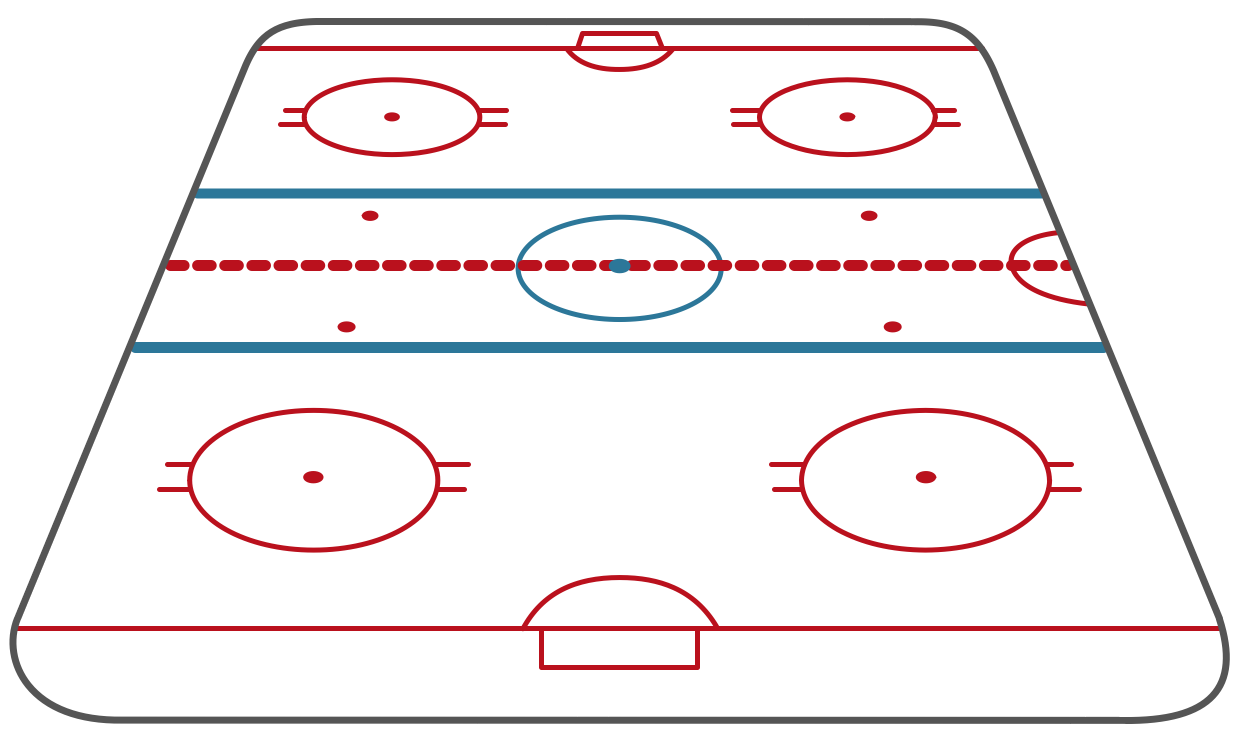 hockey rink layout measurements