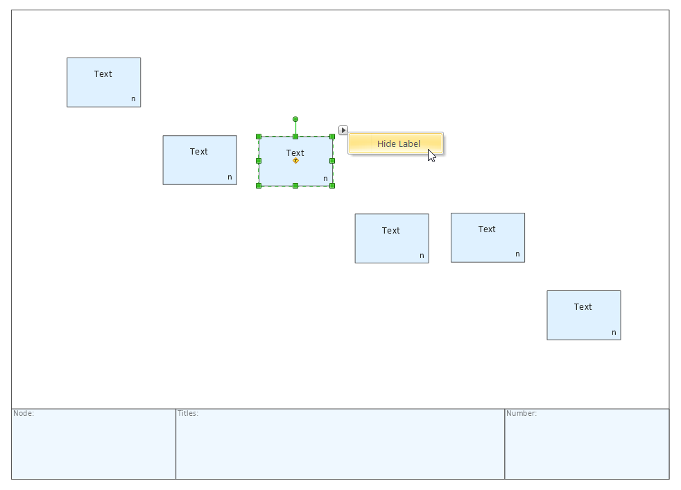 IDEF0 Object's Action Menu