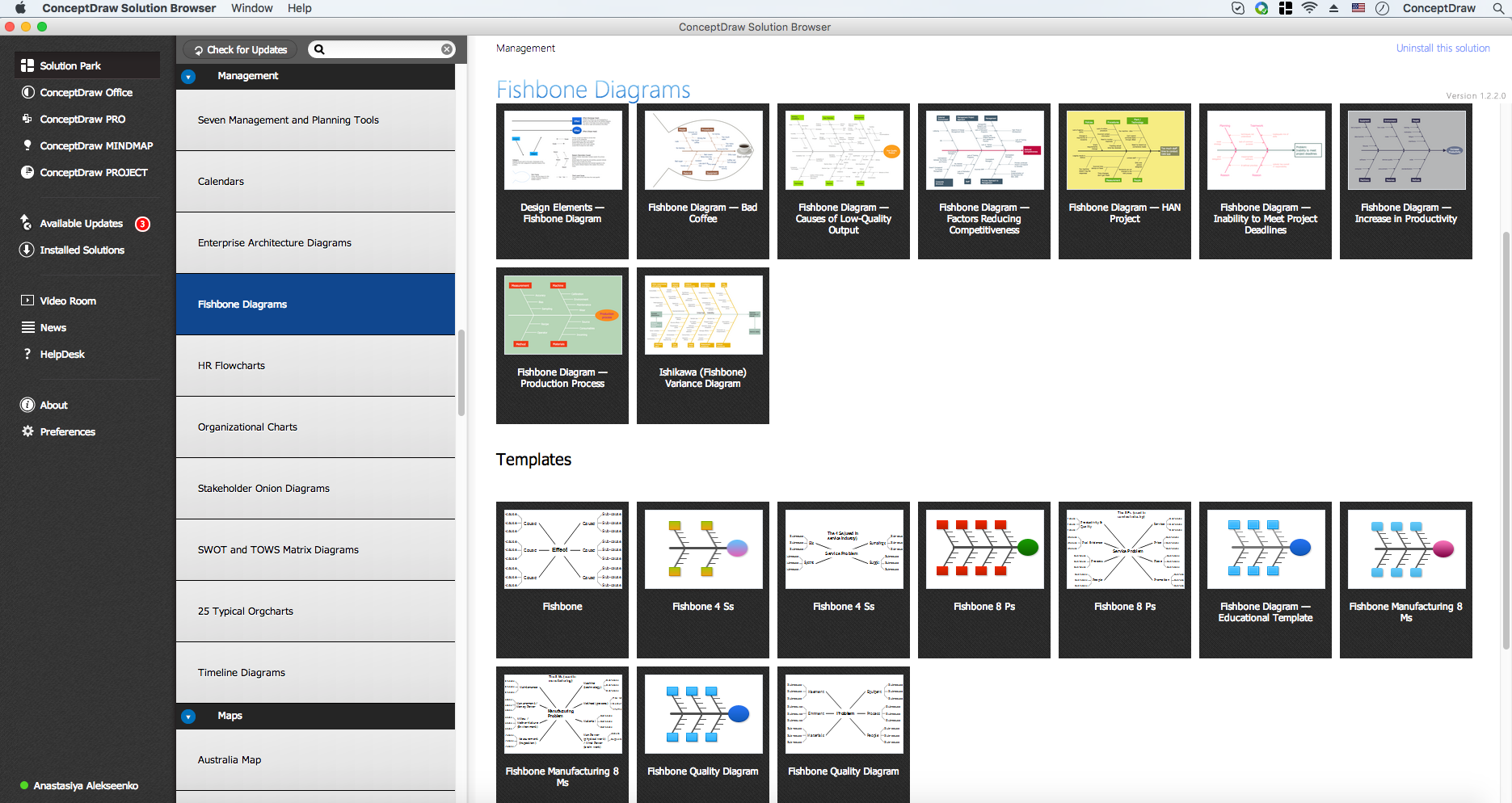 Fishbone Diagram Templates in ConceptDraw STORE