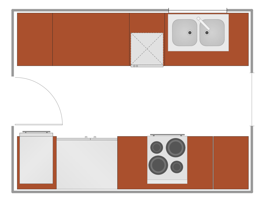 Free Editable Kitchen Floor Plan Examples & Templates | EdrawMax