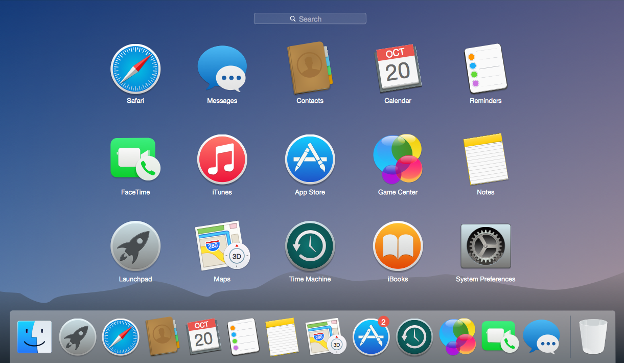 Mac OS User Interface Solution - OS X 10.10 Yosemite Apps