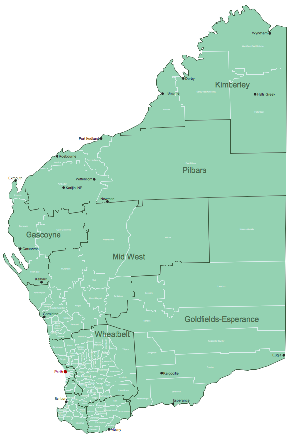 Western Australia Local Government Areas