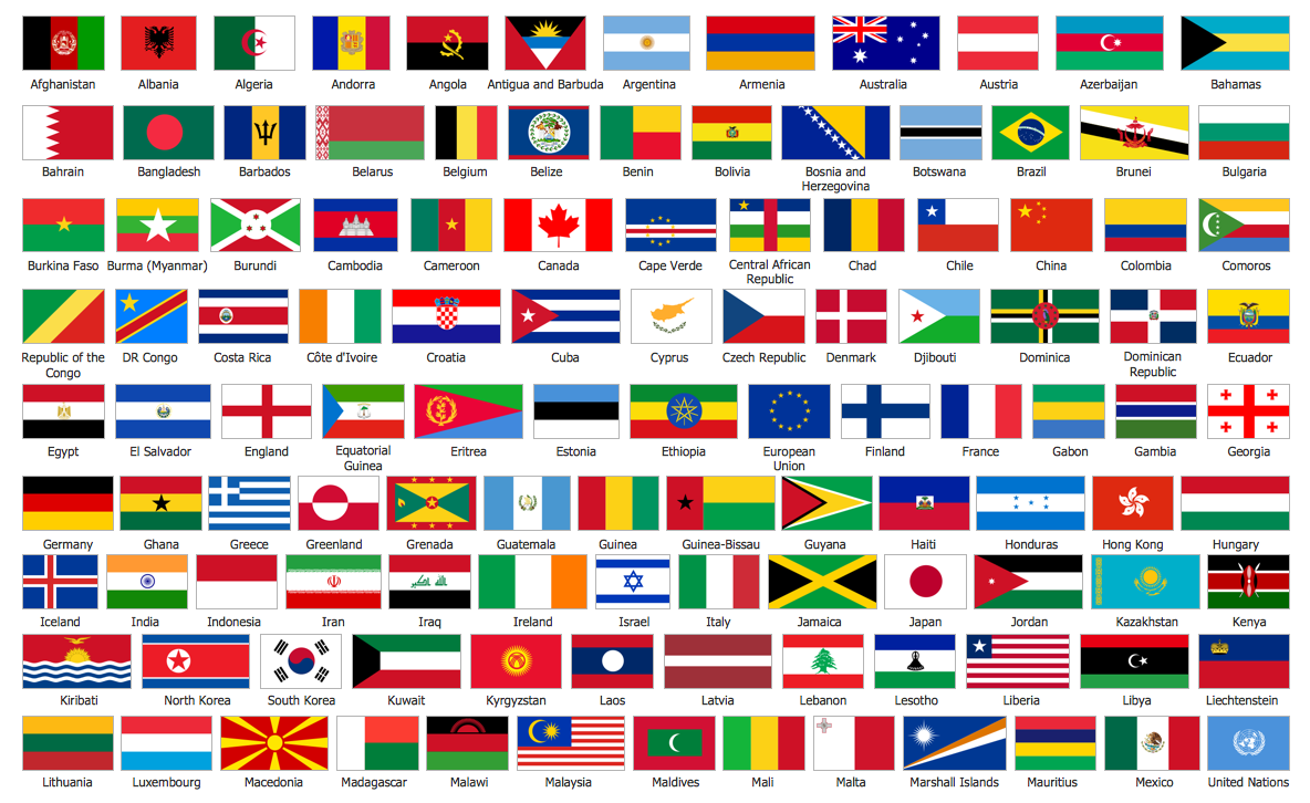 Флаги всех стран мира фото и названия на русском