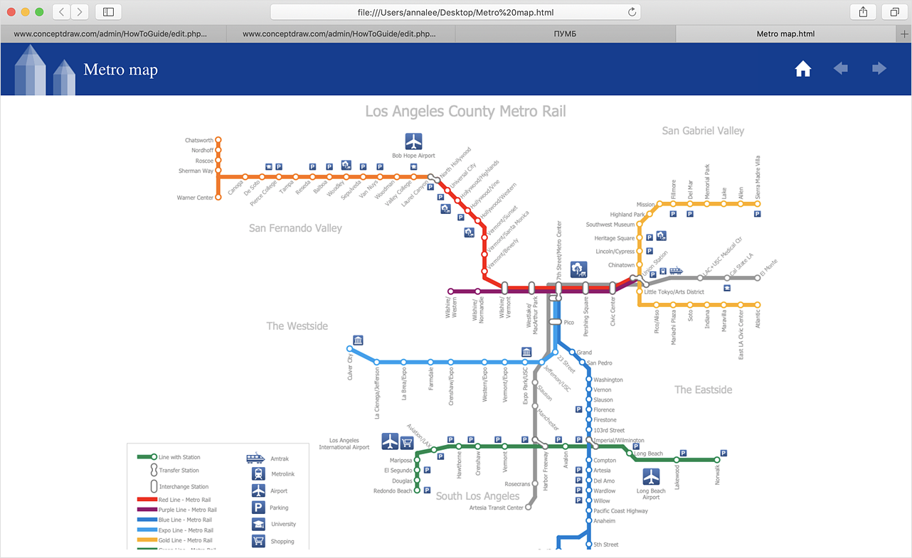 How to Make a Web Page from Your Metro Map
