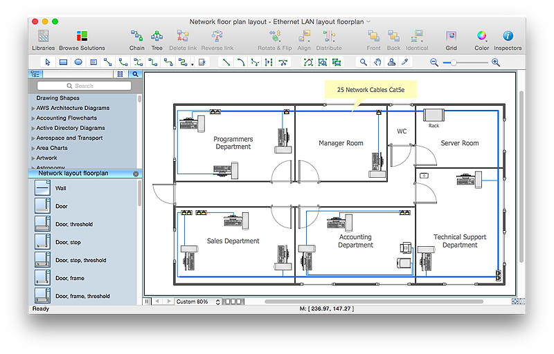 network  layout  floor plan