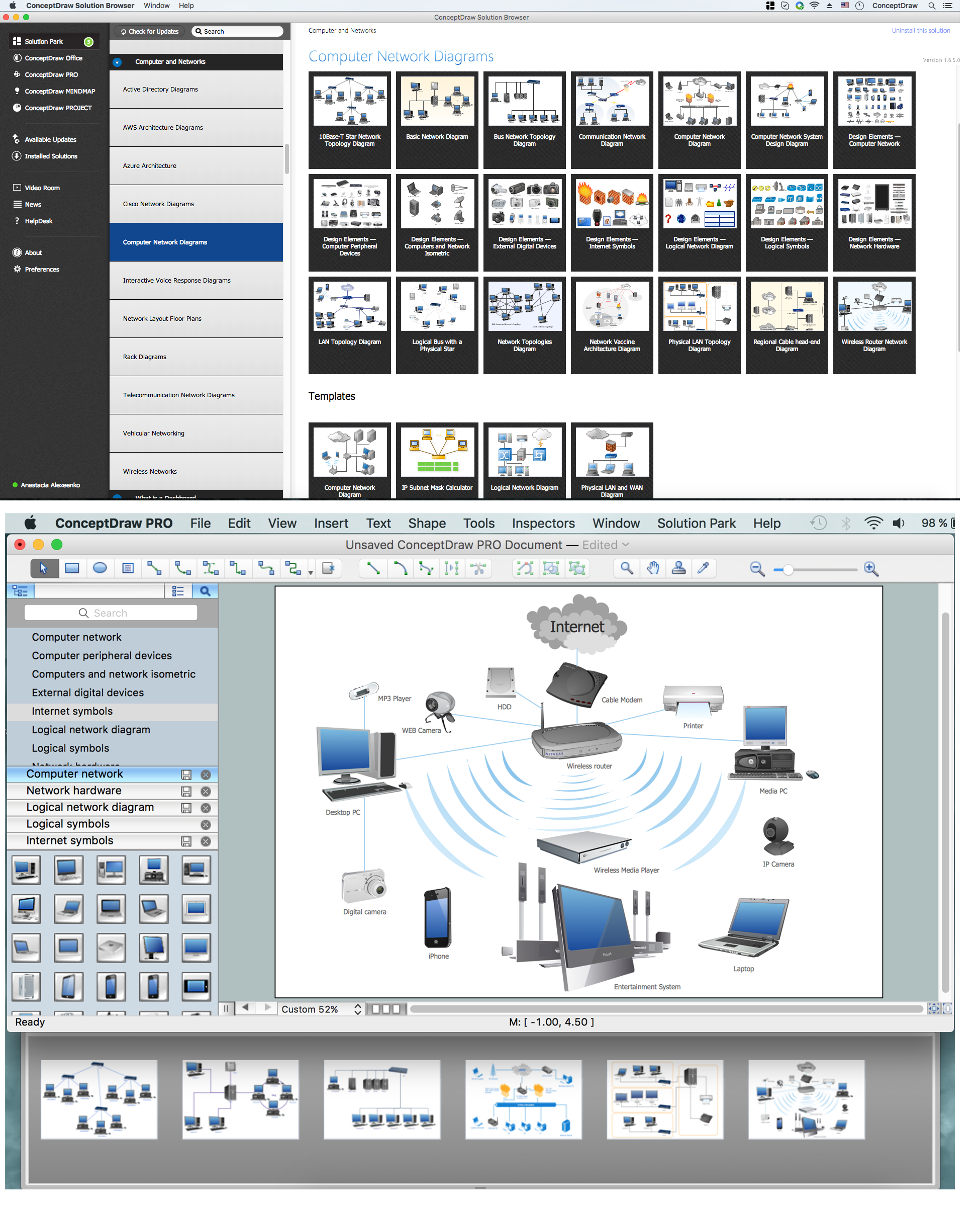 Computer Network Diagrams solution