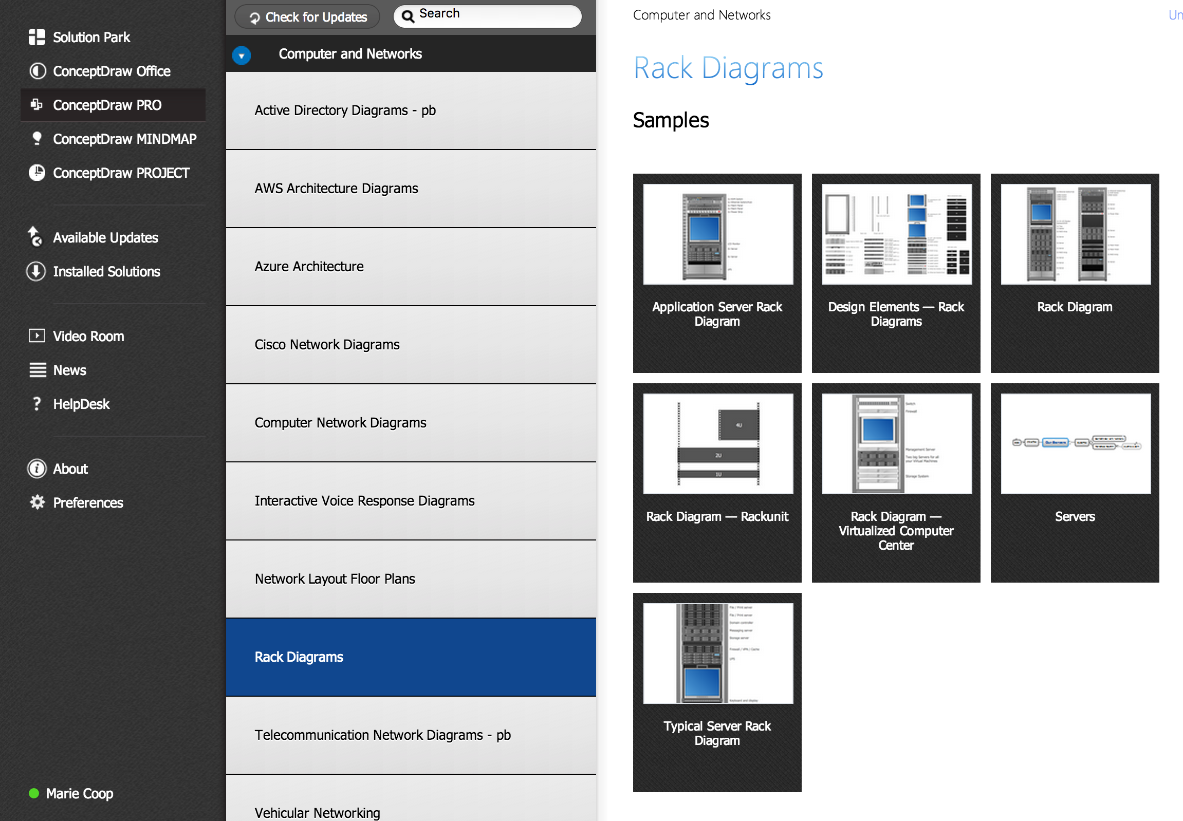 Design Rack Diagrams solution