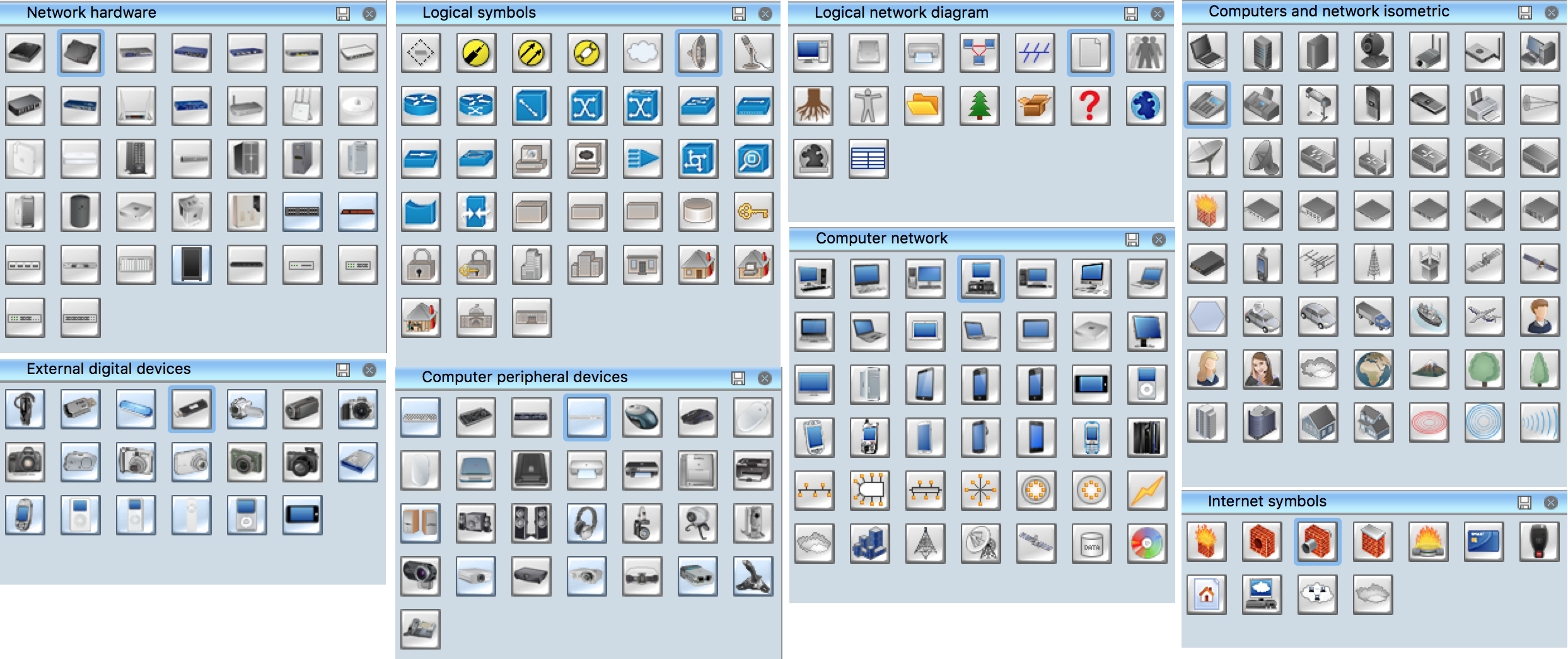 Network Topology Symbols