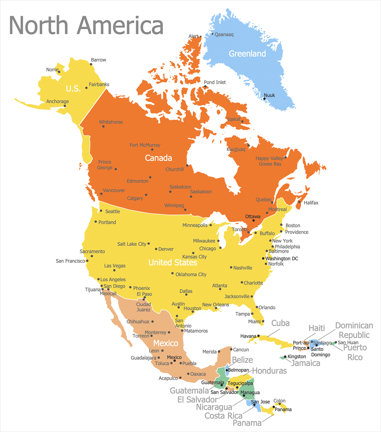 How to Draw a Map of North America