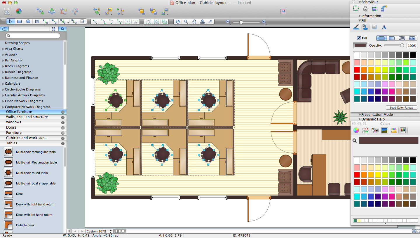 Office Layout Software | Create Great Looking Office Plan, Office