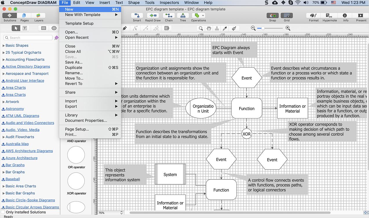 How to Change the Startup Page in ConceptDraw DIAGRAM *