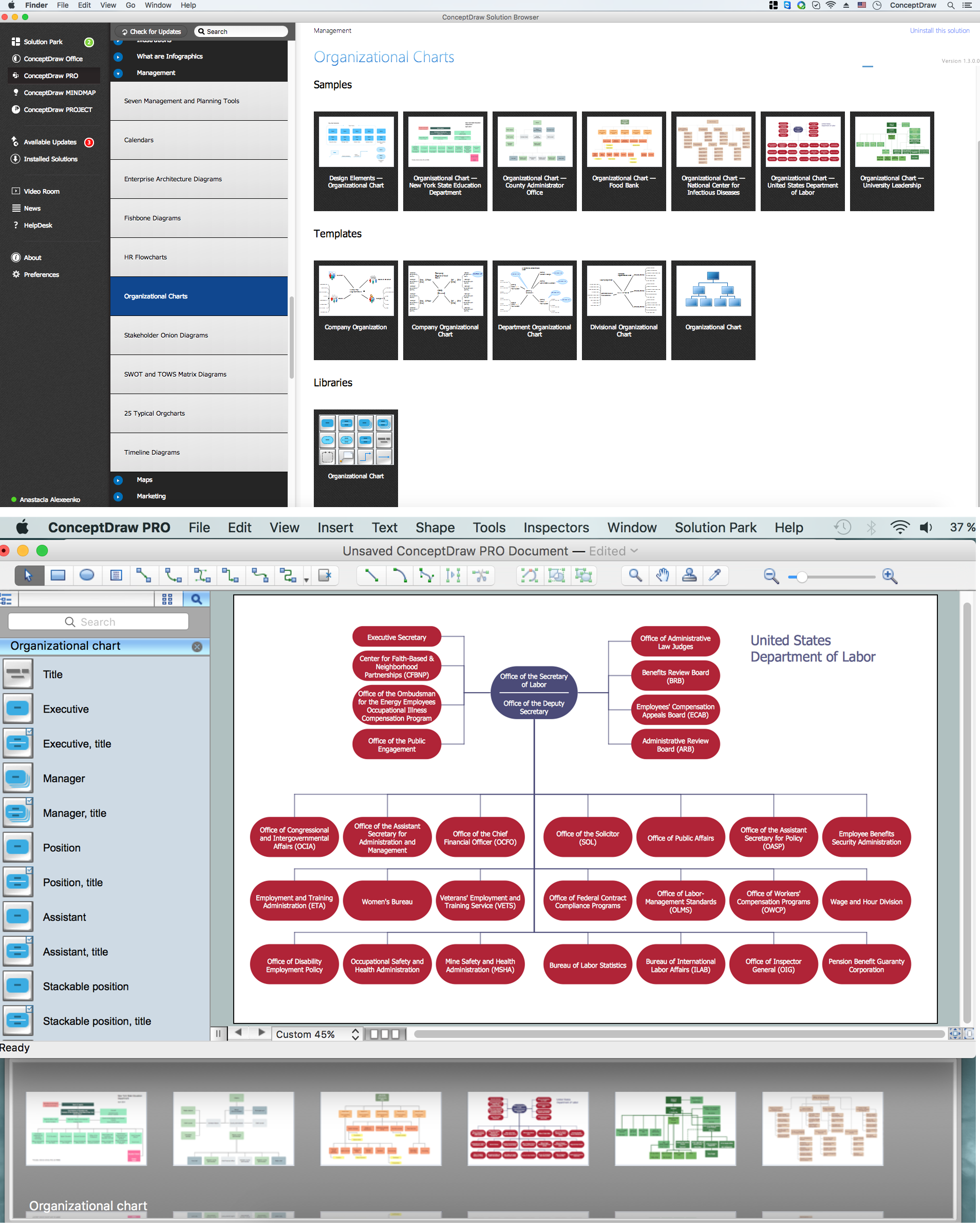 hierarchy chart tool for mac