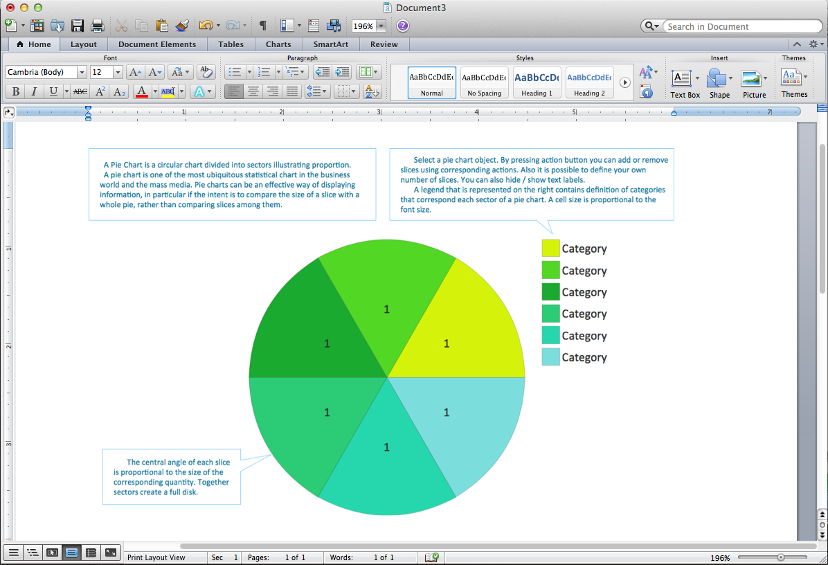Pie Chart Software Chart Examples Basic Diagramming Example To 