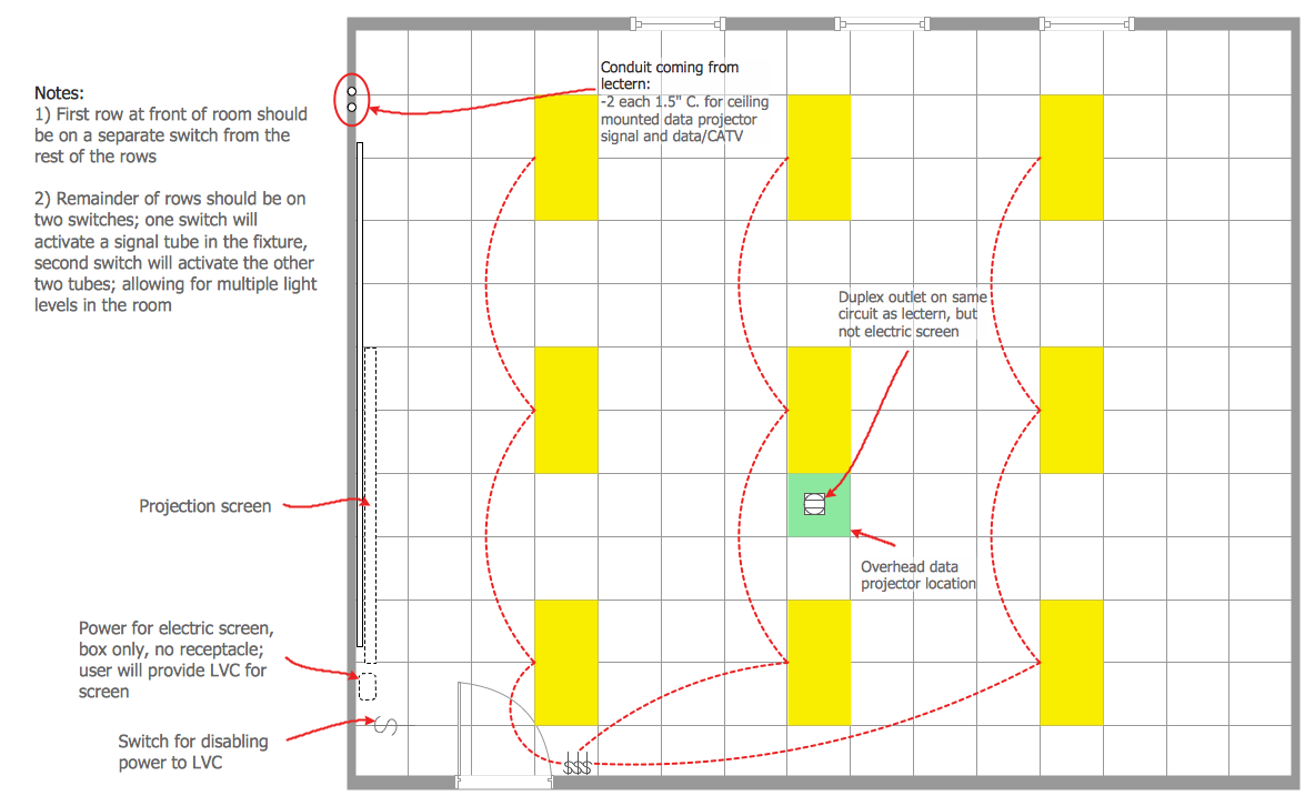 Reflective Ceiling Plan - Classroom and Computer