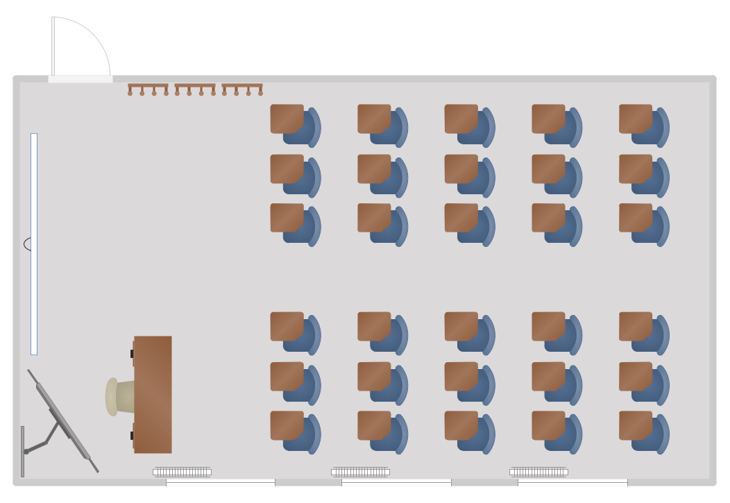 Blank Classroom Layout