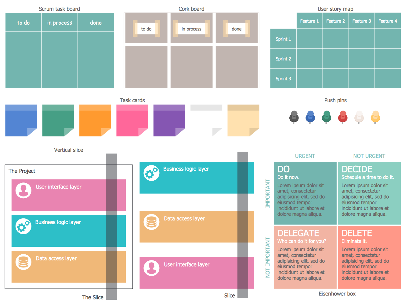 Scrum Diagrams Library