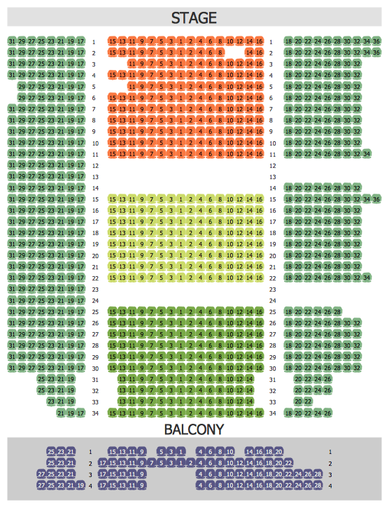 Seating Arrangements - Philharmonic Hall Seating Plan