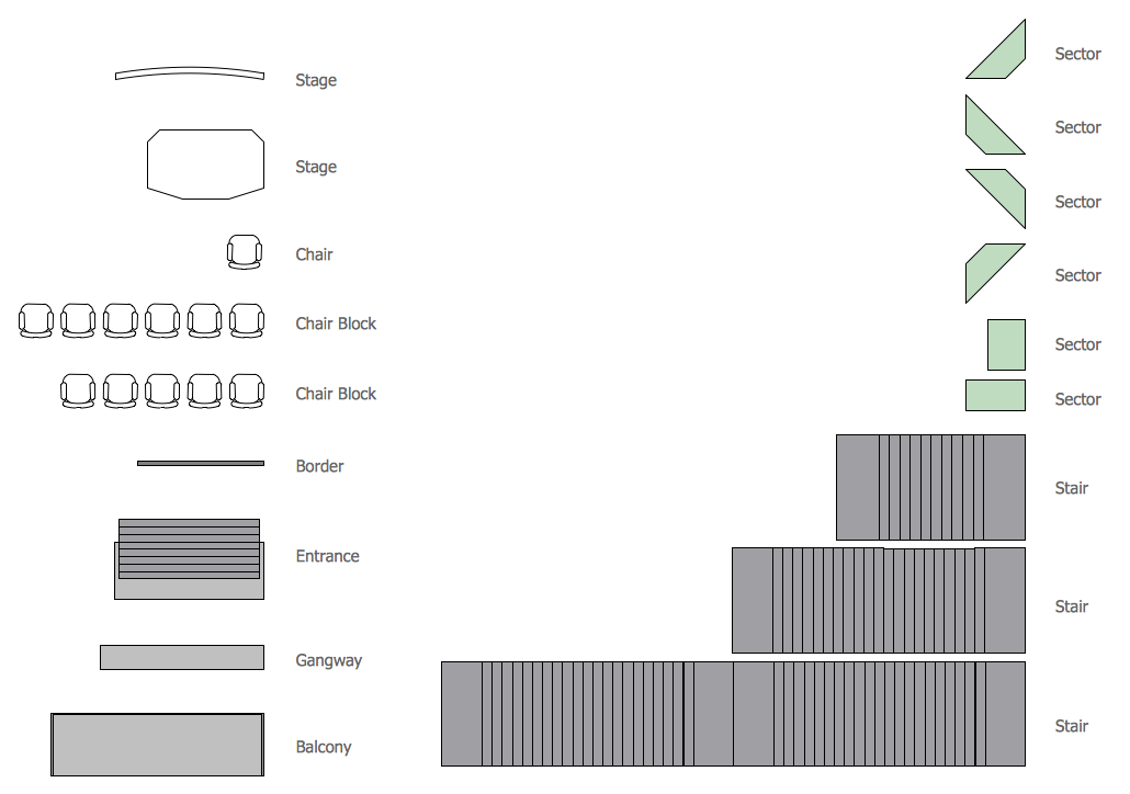 Seat Blocks Library Design Elements