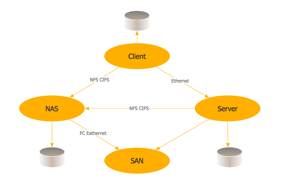 Storage area networks (SAN). <br>Computer and Network Examples *