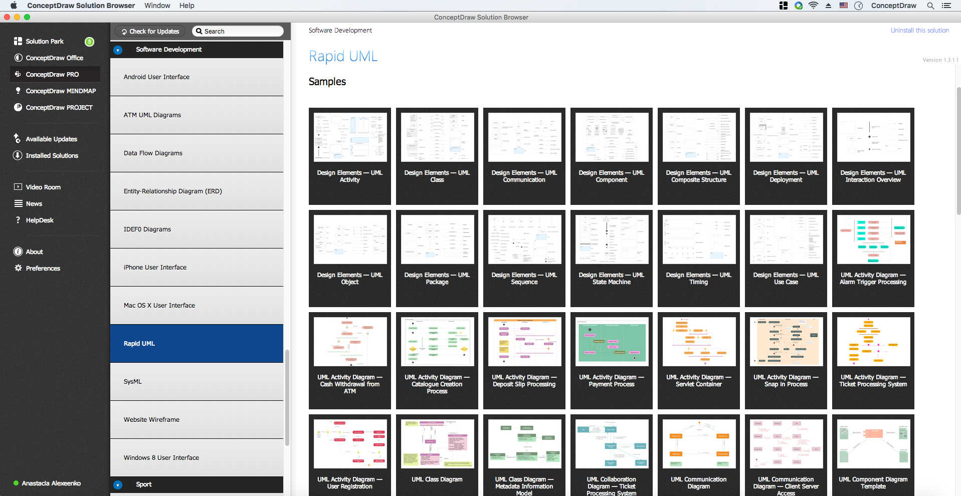 sequence diagram example library