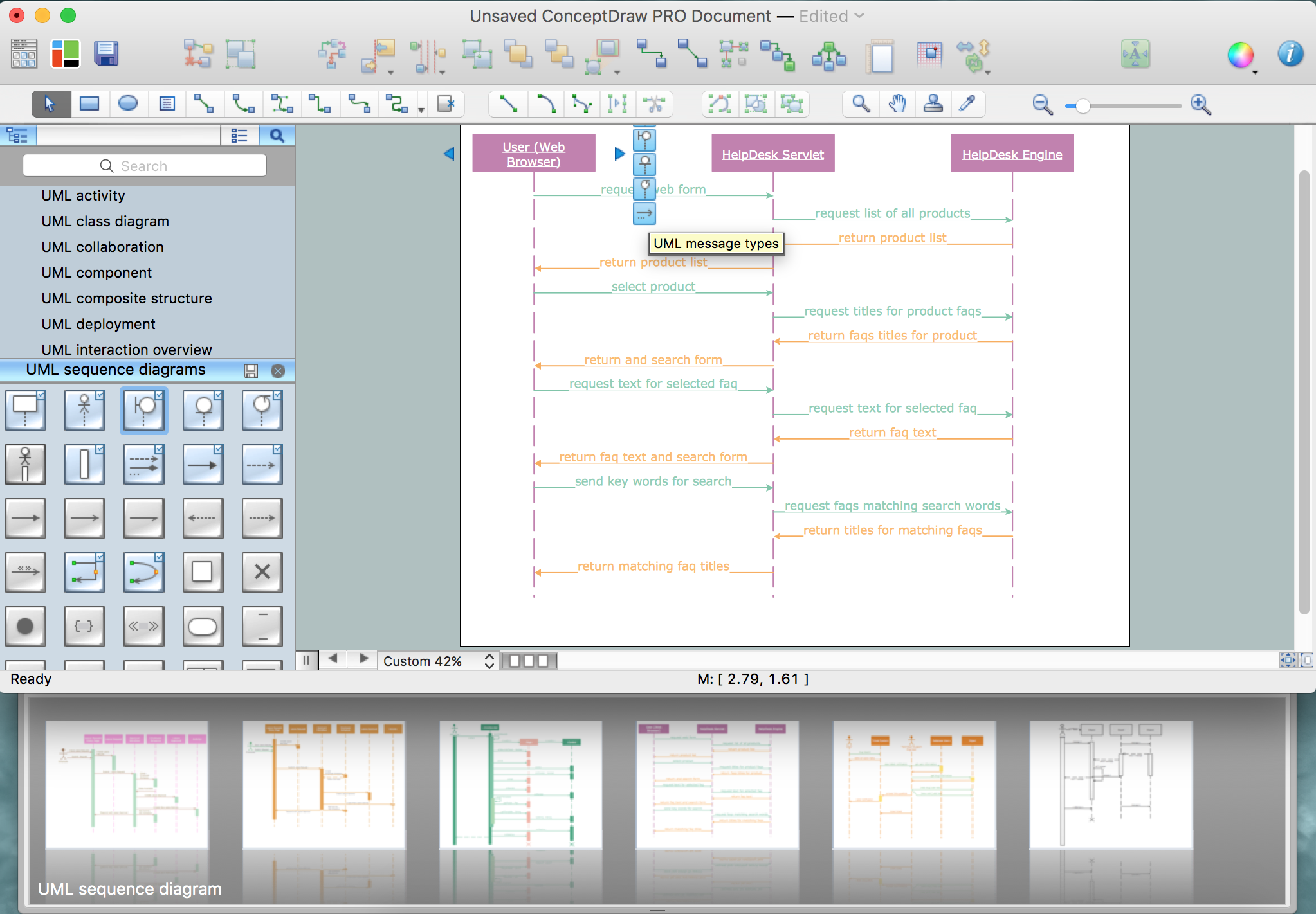 uml sequence diagram tool