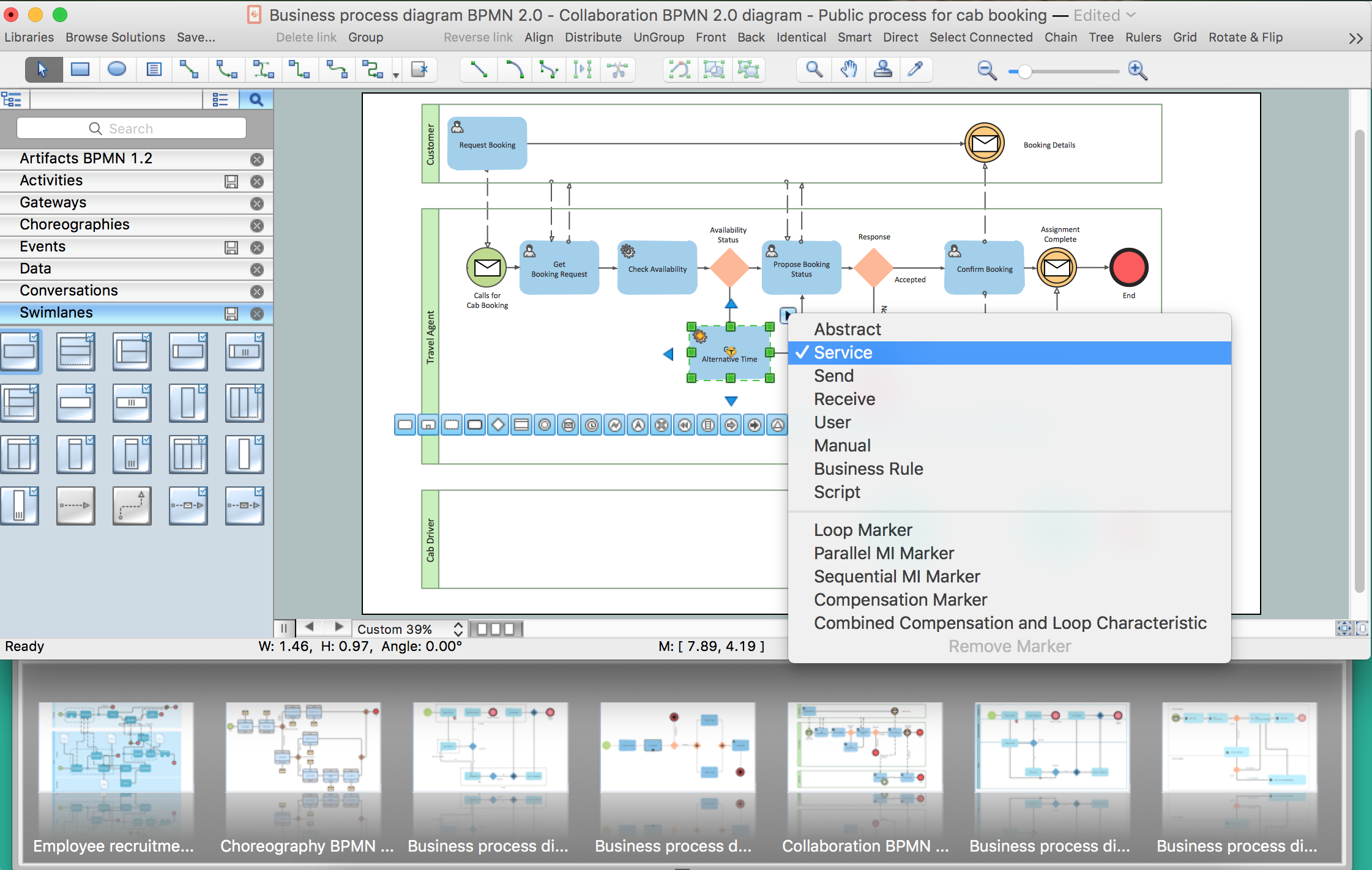 Applying of ConceptDraw's RapidDraw and Action features