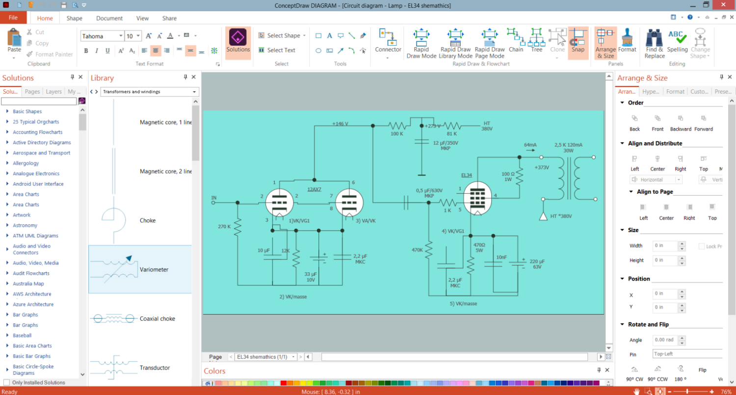 Electrical Diagram Design in ConceptDraw DIAGRAM