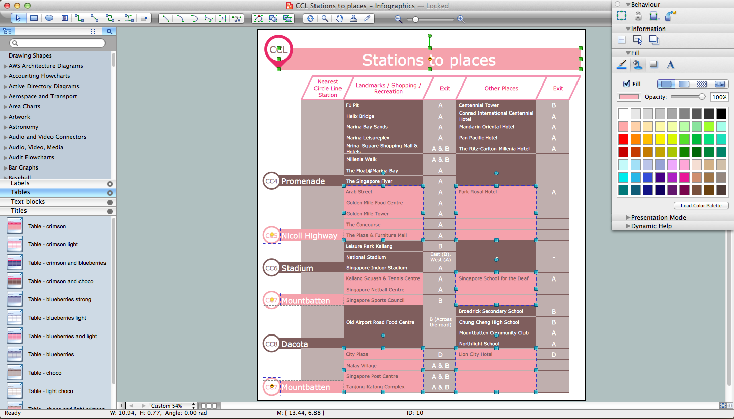 Typography Infographic Software