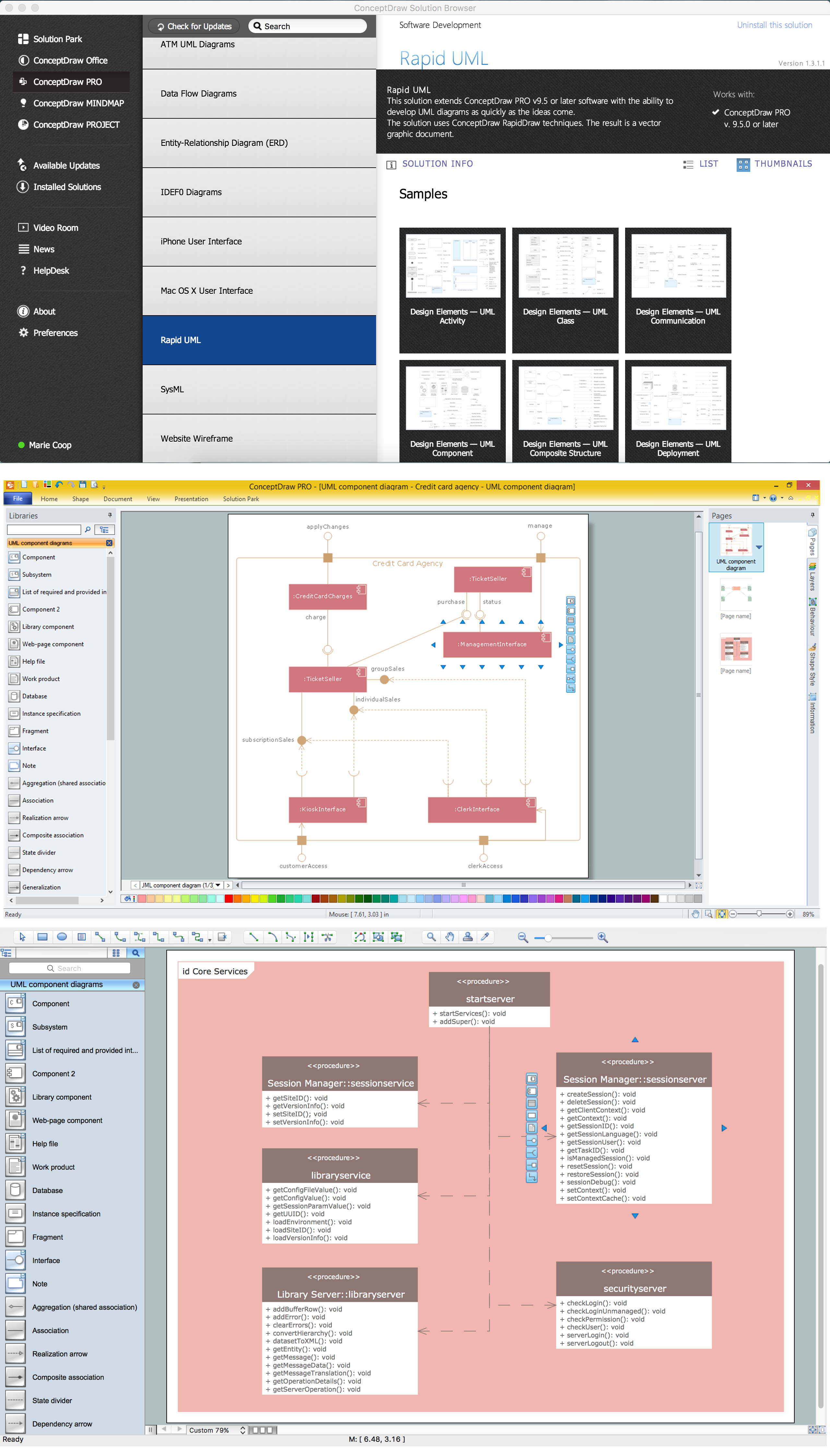 UML Component diagram solution