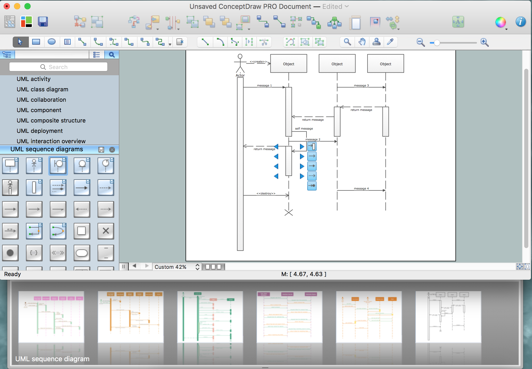 uml sequence diagram if statemet