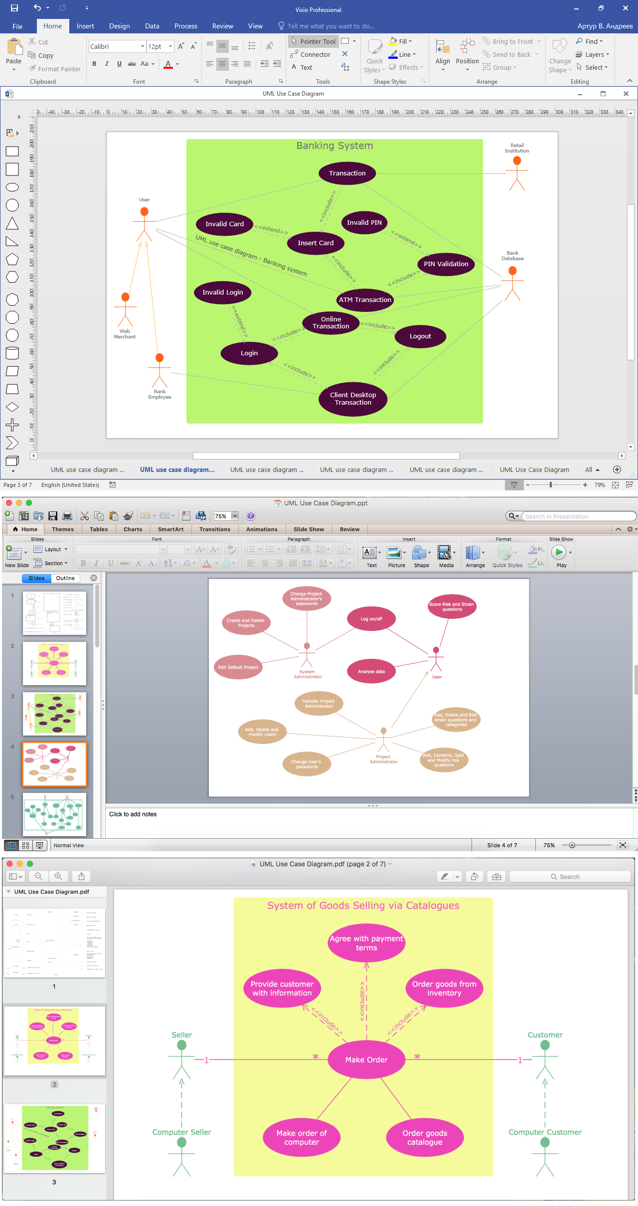 Export UML Diagram to Visio and PPT