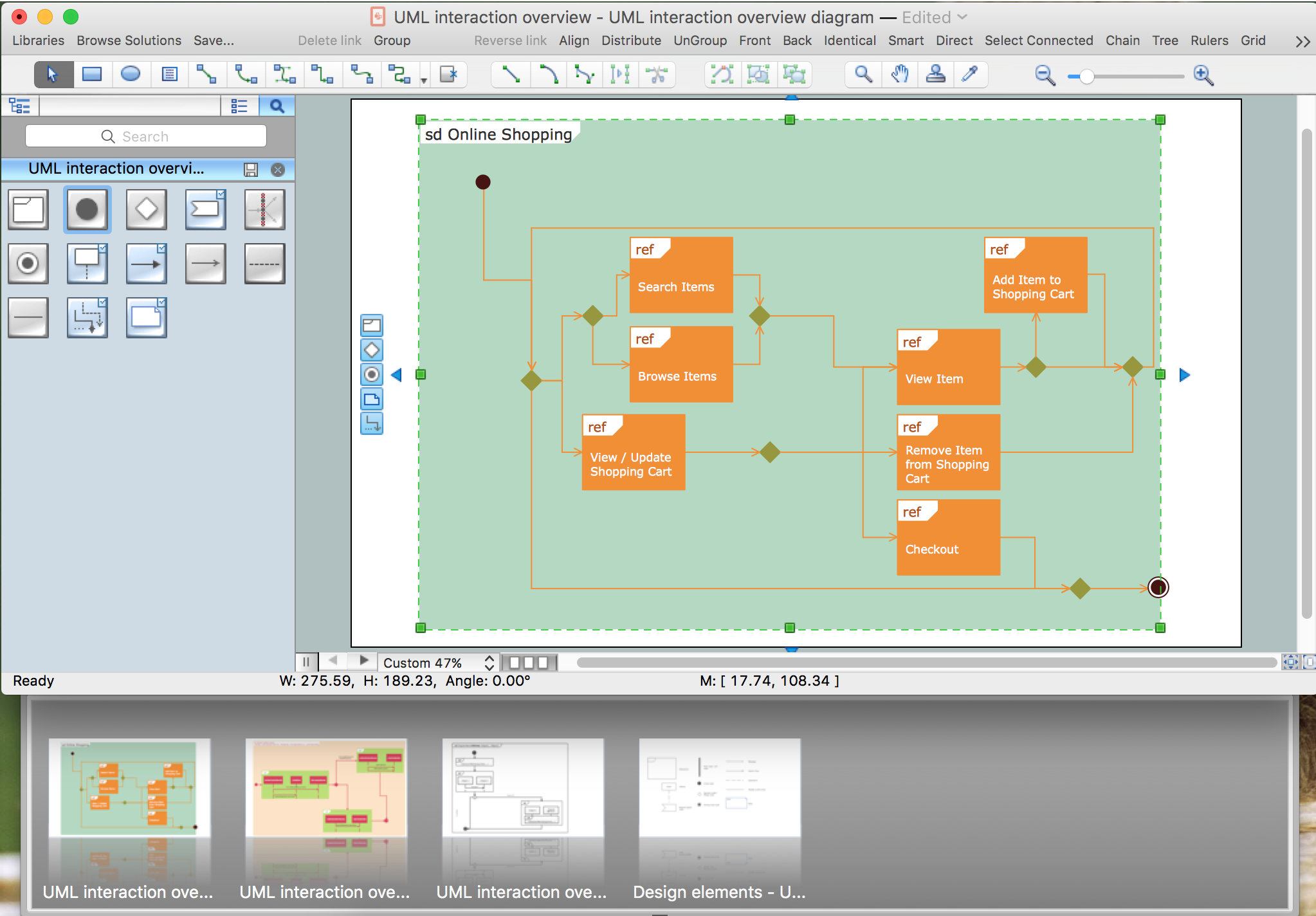 UML Interaction Overview Diagram