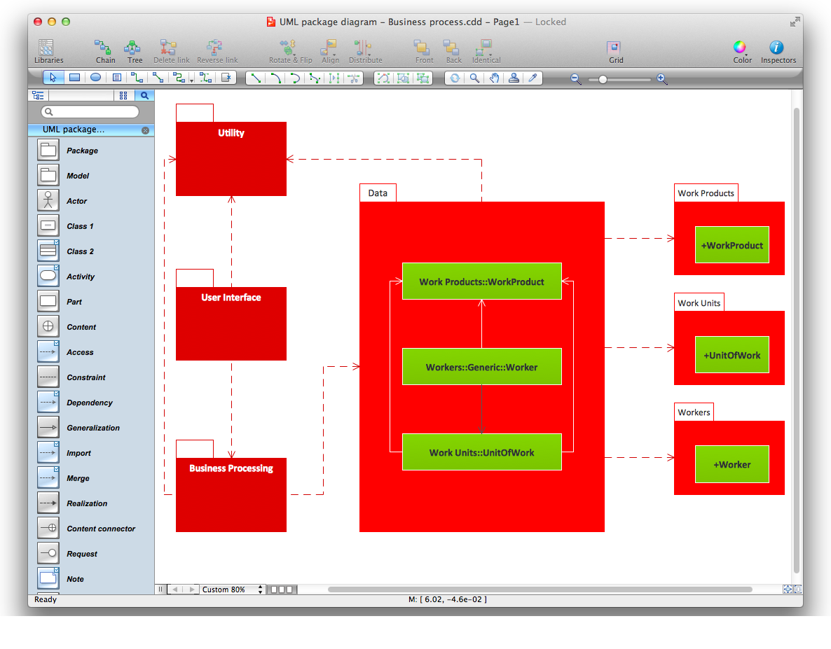 Diagramming Software for Design UML Package Diagrams *