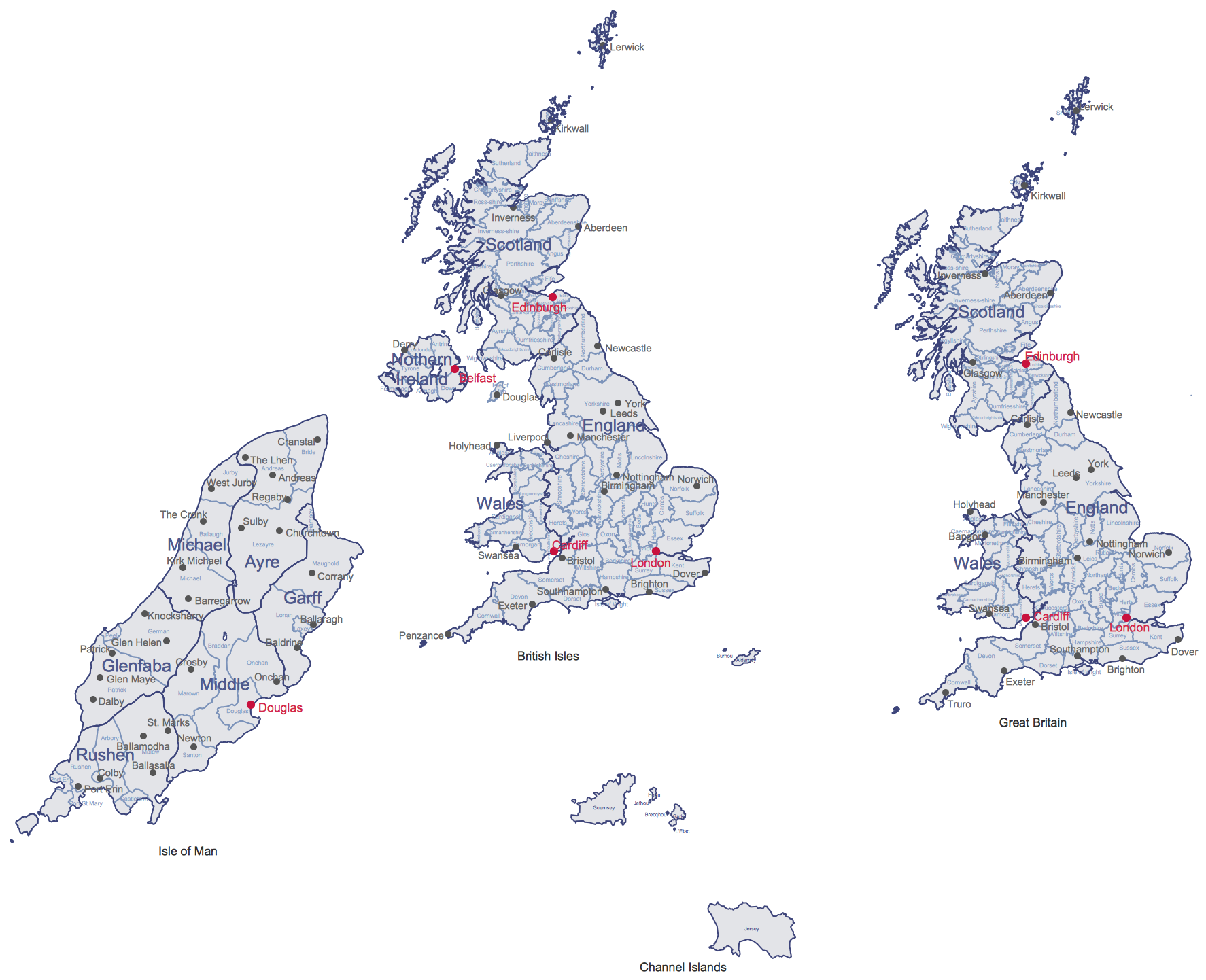 British Isles Map