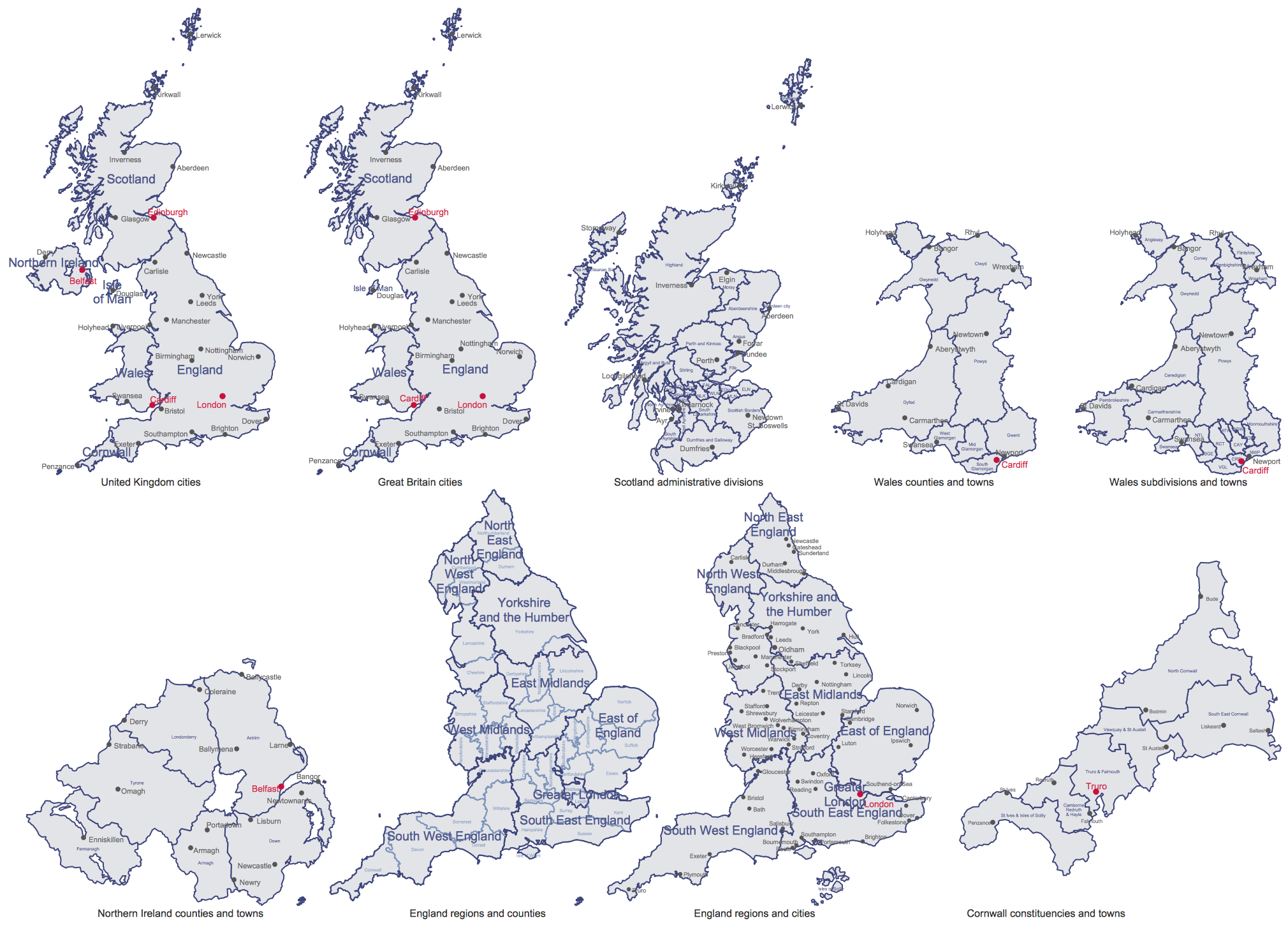 United Kingdom Library Design Elements