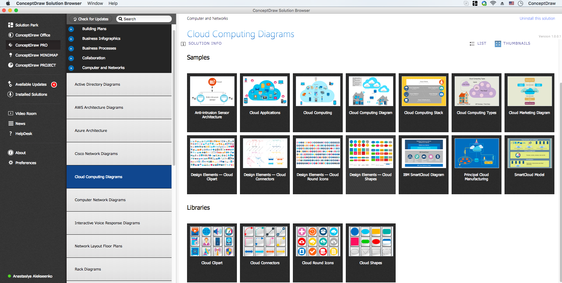 best free software draw cloud computing components presentation