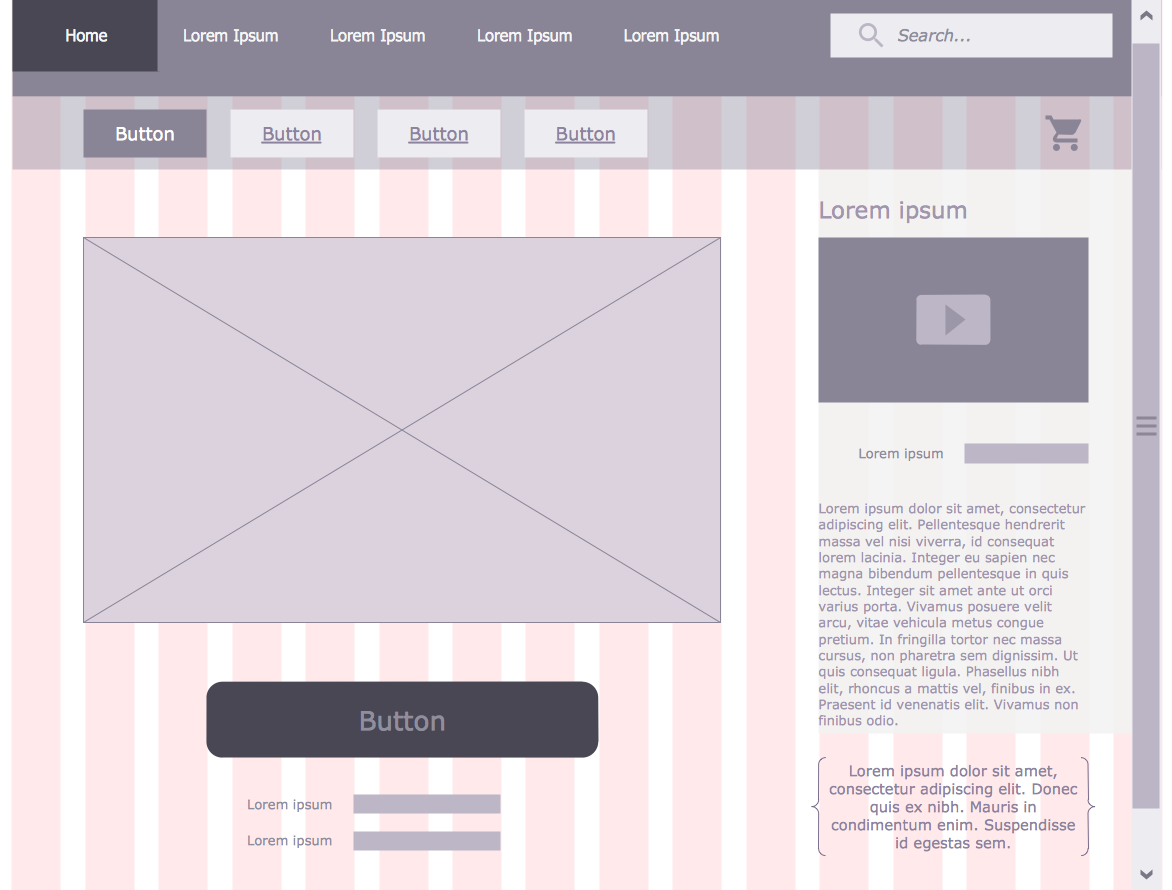 Wireframe Examples - User Registration Form