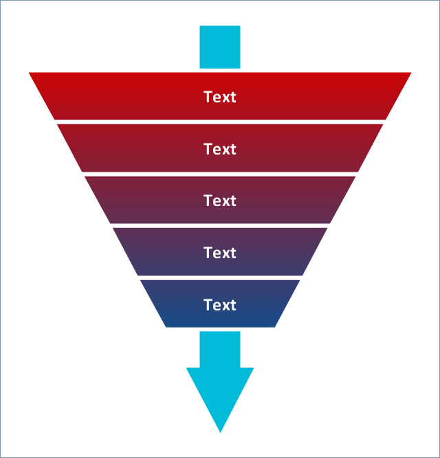 Funnel diagram,  triangular scheme, triangle chart, pyramid diagram, funnel diagram