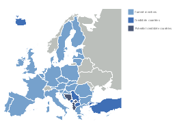Political map - European Union, Turkey, Europe, Cyprus,
