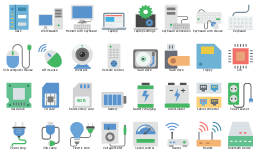Computer equipment icon set, workstation, desktop computer, pc, wifi mouse, webcam, voltage meter, usb computer mouse, usb cable, speed test, speed control, sd card, router, remote control, rack, processor cpu, power socket, power plug, monitor, keyboard, modem device, modem signals, laptop settings, laptop, keyboard, mouse, keyboard connection, keyboard, hard drive, hard disk, hard drive, floppy, save, flash drive, electric bulb, cable connector, bluetooth device, modem, battery charging, battery, accumulator, car battery, 8GB memory card,