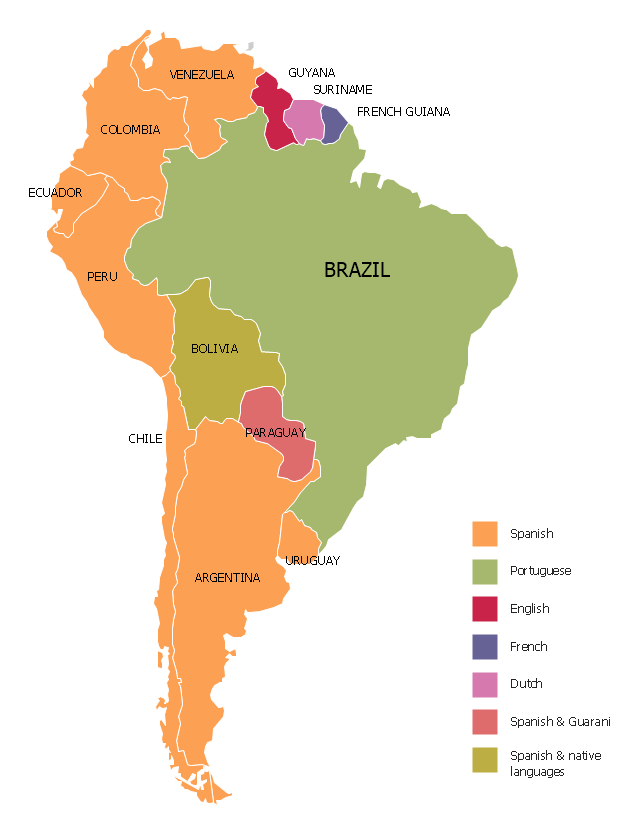 Thematic map - South America, South America, South America map,