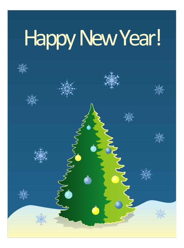 Vector illustration, snowflake, Christmas tree ball, Christmas tree,
