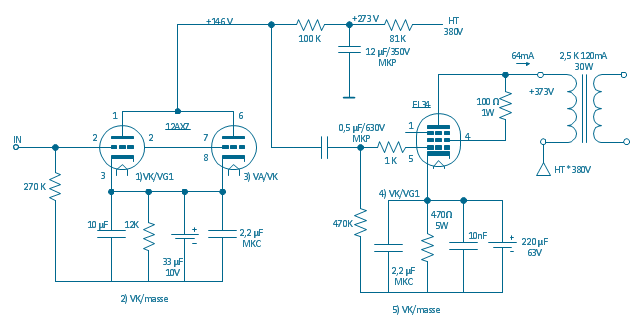 Circuit diagram - Electron vacuum tubes | Circuit diagram ... electrical circuit diagram symbols wiring 