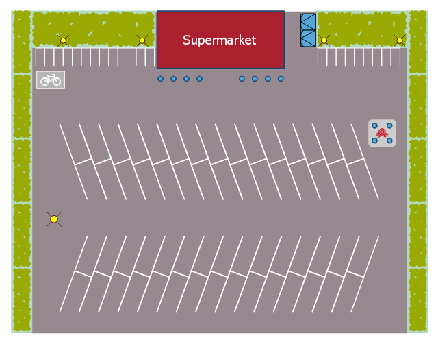 Supermarket parking - Site plan | Supermarket parking - Site plan